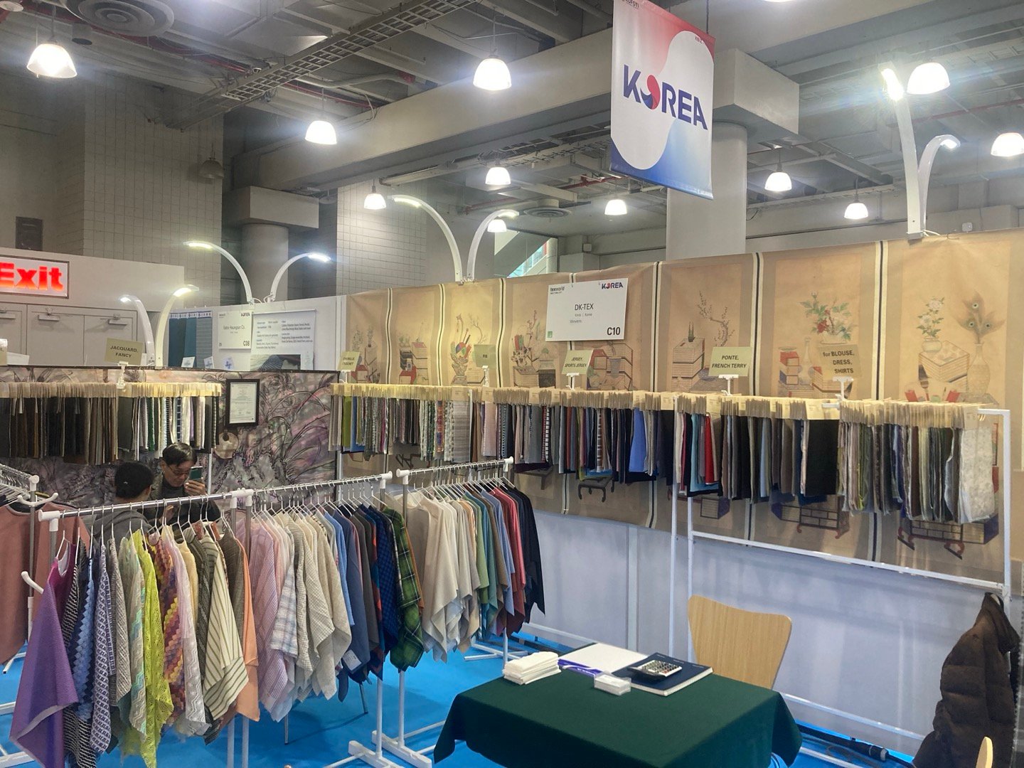 textile exhibition booth, Korea pavillion